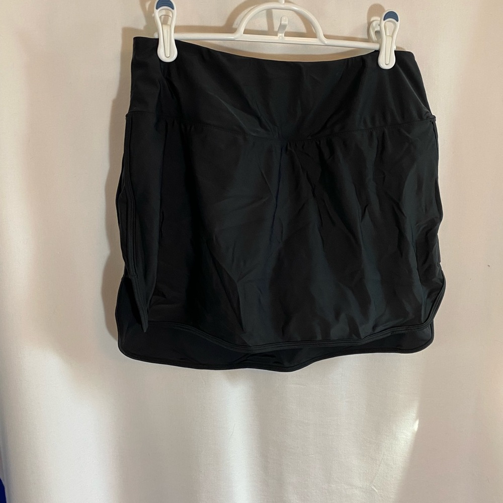 Soothfeel Black Bathing Suit Skirt Bottom, Size Large